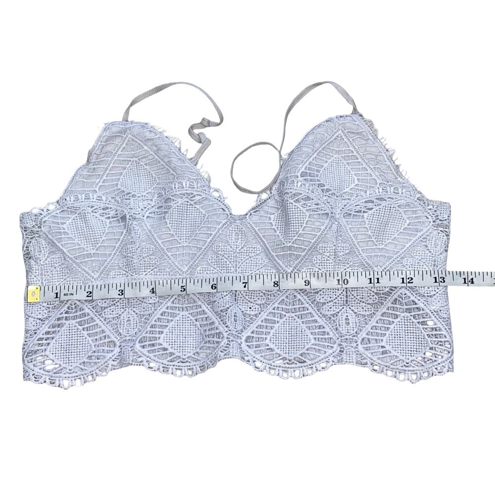 Anemone Light Blue Maya Crochet Lace Bralette Size Small - Picture 5 of 6